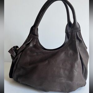 Furla Brown Leather Hobo Bag